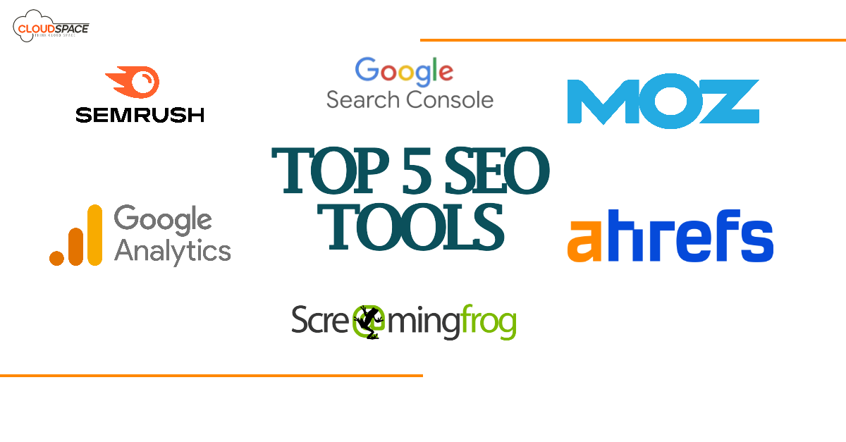 Illustration of various SEO tools being used by professionals_cloudspace247